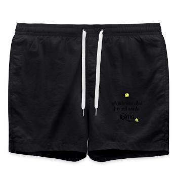 lustige Sprüche für Oma - Badeshorts - Schwarz - Vorne - AI Model Male 185 light (185cm)