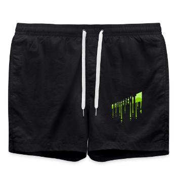 Soyez différent Logo Design - Short de bain - noir - Devant - AI Model Male 185 light (185cm)