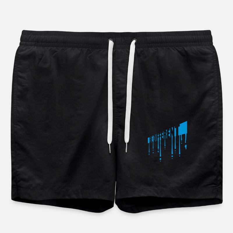 Be different Logo Design - Badeshorts - Schwarz
