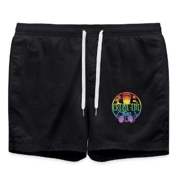 Cruise Life 2023 Cruising Summer Holiday Vacation - Swim Trunks - black - Front - AI Model Male 185 light (185cm)