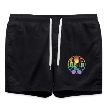 Cruise Life 2023 Cruising Summer Holiday Vacation - Swim Trunks - black - Front - AI Model Male 185 light (185cm)