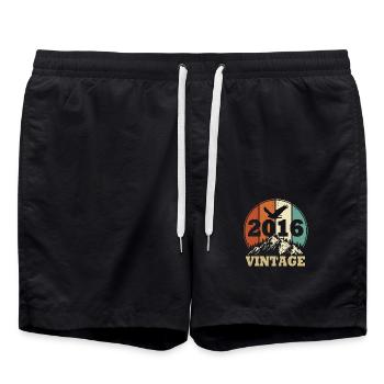 Vintage 2016 - Short de bain - noir - Devant - AI Model Male 185 light (185cm)