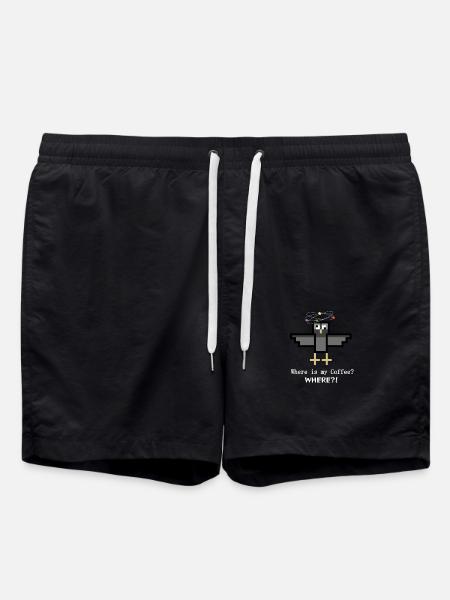 Coffee Dove - Swim Trunks - black