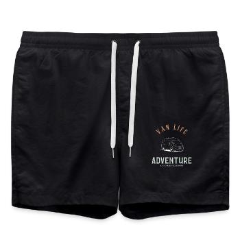 Van Life and Adventure - Swim Trunks - black - Front - AI Model Male 185 light (185cm)