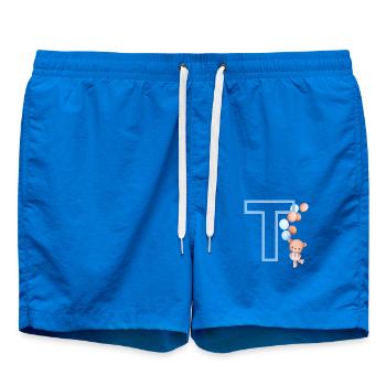 Lettre t bleue ours - Short de bain - cobalt blue - Devant