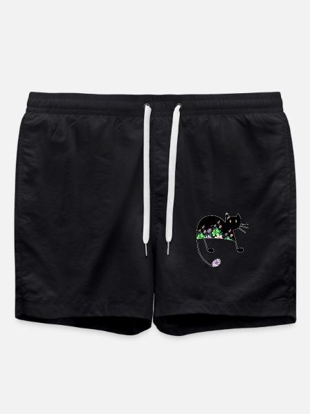 Cat - Swim Trunks - black