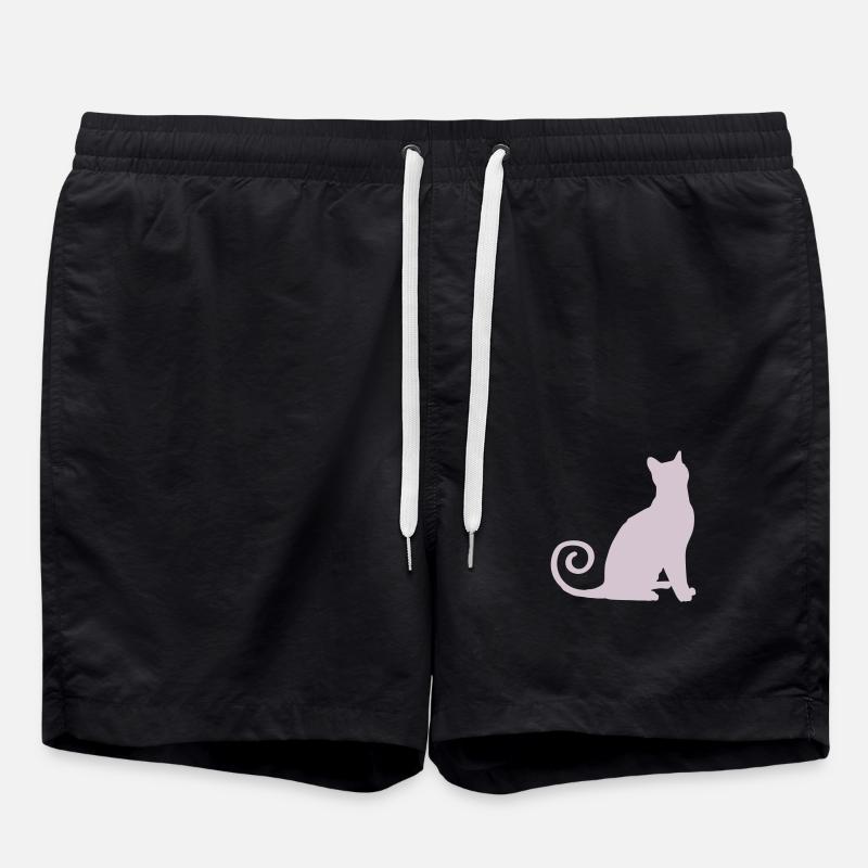 Silhouette de chat - Short de bain - noir