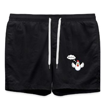 MuUhHuhn - Badeshorts - Schwarz - Vorne - AI Model Male 185 light (185cm)
