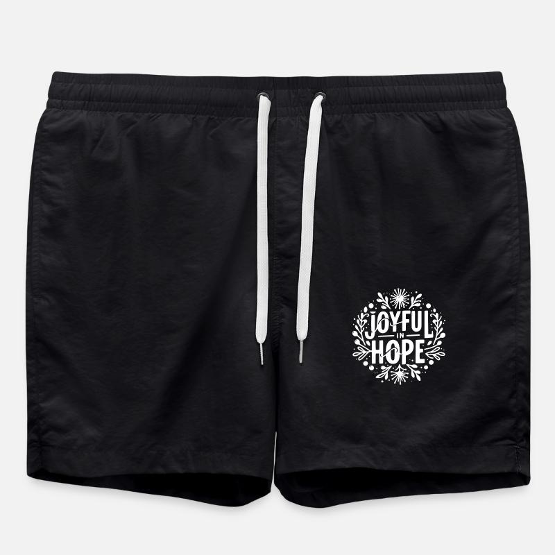 Joyful in Hope - Swim Trunks - black