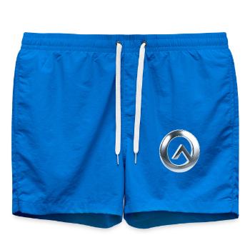 Metallic chrome A Look, Simple Elegance - Swim Trunks - cobalt blue - Front
