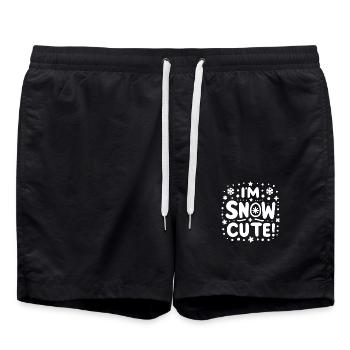 I’m Snow Cute - Swim Trunks - black - Front - AI Model Male 185 light (185cm)