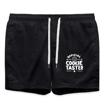 Dégustation officielle de biscuits - Short de bain - noir - Devant - AI Model Male 185 light (185cm)