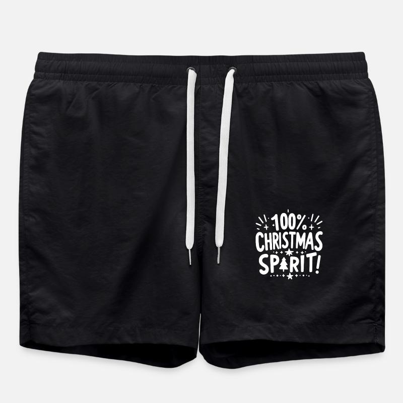 100% de Noël - Short de bain - noir