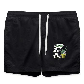 C’est le moment idéal pour les amateurs d’aloe vera - Short de bain - noir - Devant - AI Model Male 185 light (185cm)