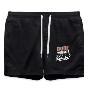 Déclaration amusante à propos de l’opération - Short de bain - noir - Devant - AI Model Male 185 light (185cm)