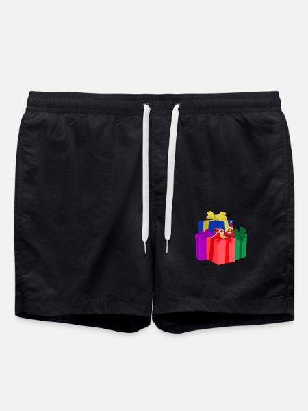 Santa's elf pinup - Swim Trunks - black