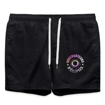 Observateur d'Éclipses - Short de bain - noir - Devant - AI Model Male 185 light (185cm)