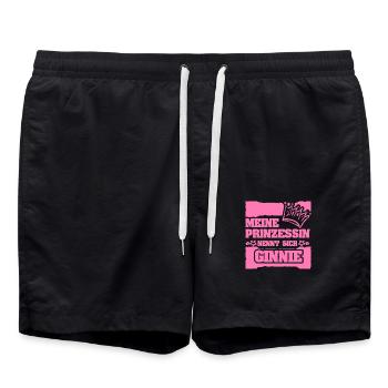 Ginnie comme prénom de fille - Short de bain - noir - Devant - AI Model Male 185 light (185cm)