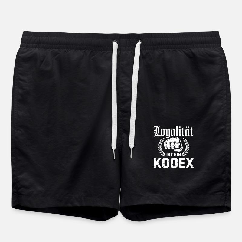 Loyalität ist ein Kodex - Swim Trunks - black