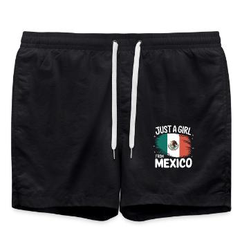 Mexique Mexique Mexicain Espagnol - Short de bain - noir - Devant - AI Model Male 185 light (185cm)