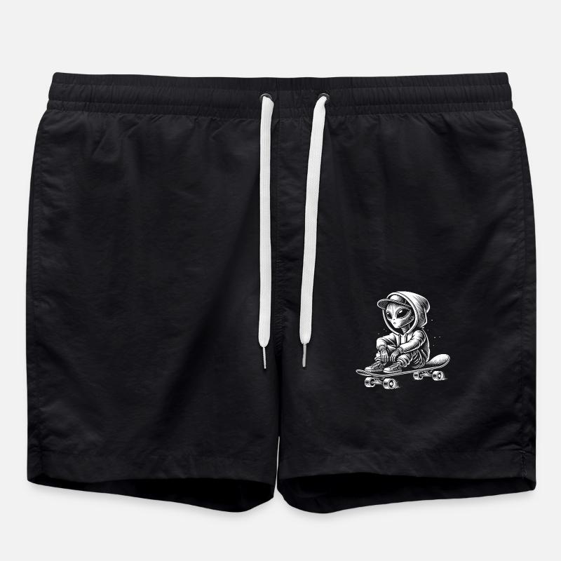 Skateboard - Swim Trunks - black