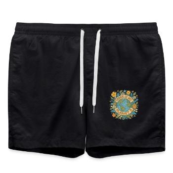 Es gibt keinen Planeten b - Badeshorts - Schwarz - Vorne - AI Model Male 185 light (185cm)