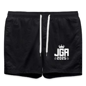 JGA 2025 Cool - Badeshorts - Schwarz - Vorne - AI Model Male 185 light (185cm)