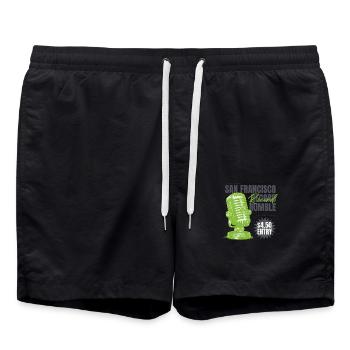 San Francisco Record Rumble - California - USA - Swim Trunks - black - Front - AI Model Male 185 light (185cm)