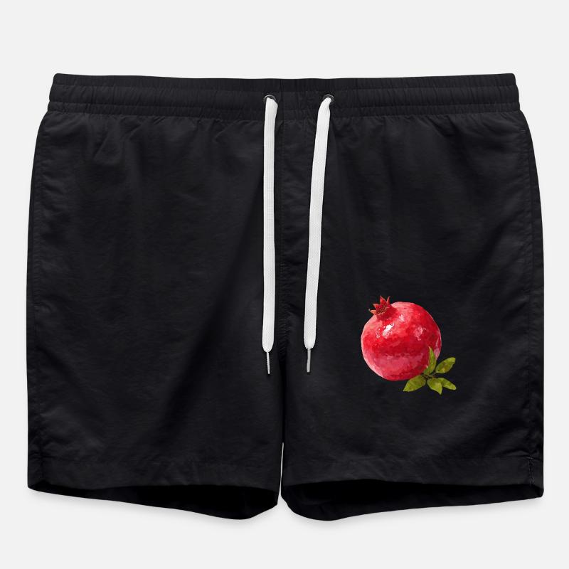 Granatapfel - Badeshorts - Schwarz