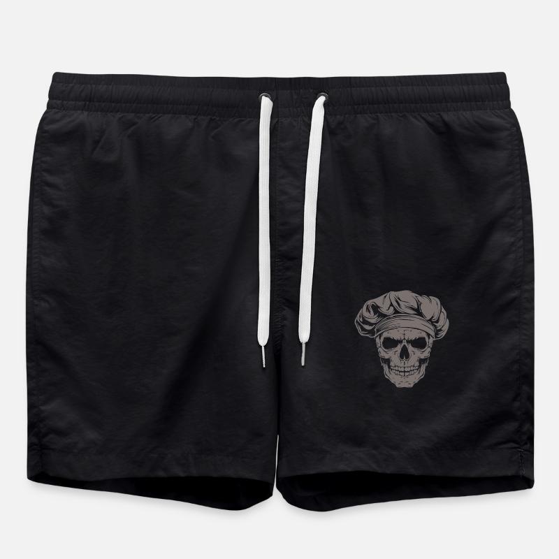 Crâne de Totenkopf Koch - Short de bain - noir