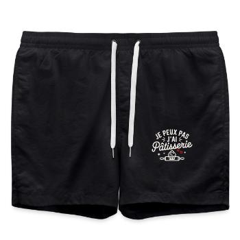 jE PEUX PAS J ai Pêtisserie - Short de bain - noir - Devant - AI Model Male 185 light (185cm)
