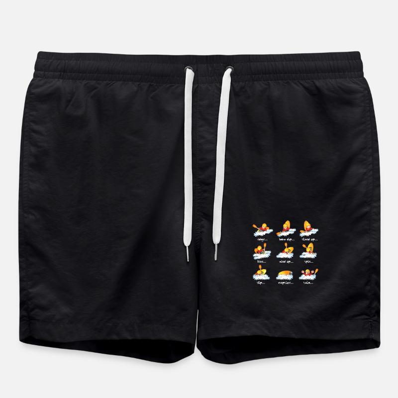 92. Playboat fail - Swim Trunks - black