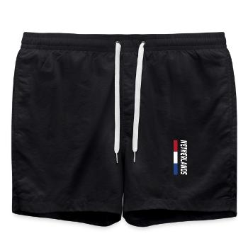 Niederlande / Geschenk / Geschenkidee - Badeshorts - Schwarz - Vorne - AI Model Male 185 light (185cm)