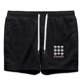 Sei anders - Badeshorts - Schwarz - Vorne - AI Model Male 185 light (185cm)