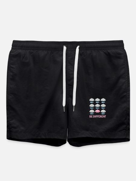 Be different - Swim Trunks - black