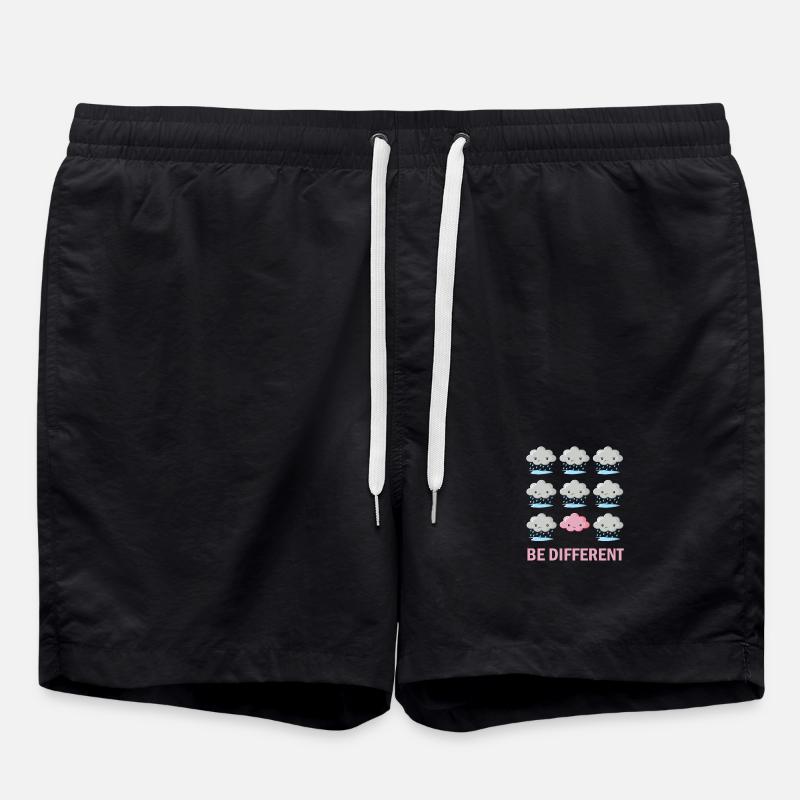 Be different - Swim Trunks - black