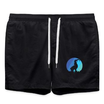 Capricorne - Short de bain - noir - Devant - AI Model Male 185 light (185cm)
