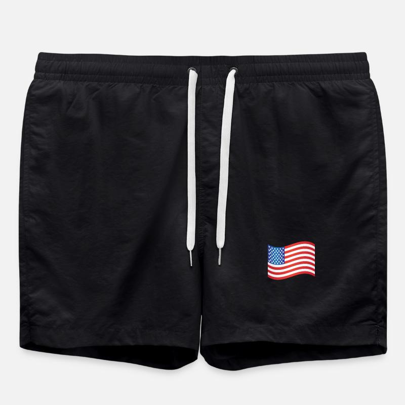 Drapeau américain - Short de bain - noir