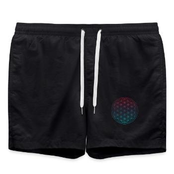 Yoga - Badeshorts - Schwarz - Vorne - AI Model Male 185 light (185cm)