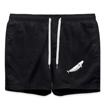 Beluga - Swim Trunks - black - Front - AI Model Male 185 light (185cm)