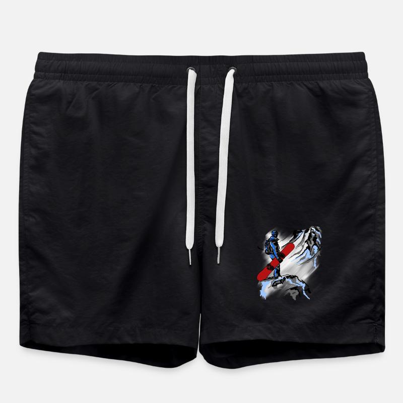 Snowboarding - Badeshorts - Schwarz
