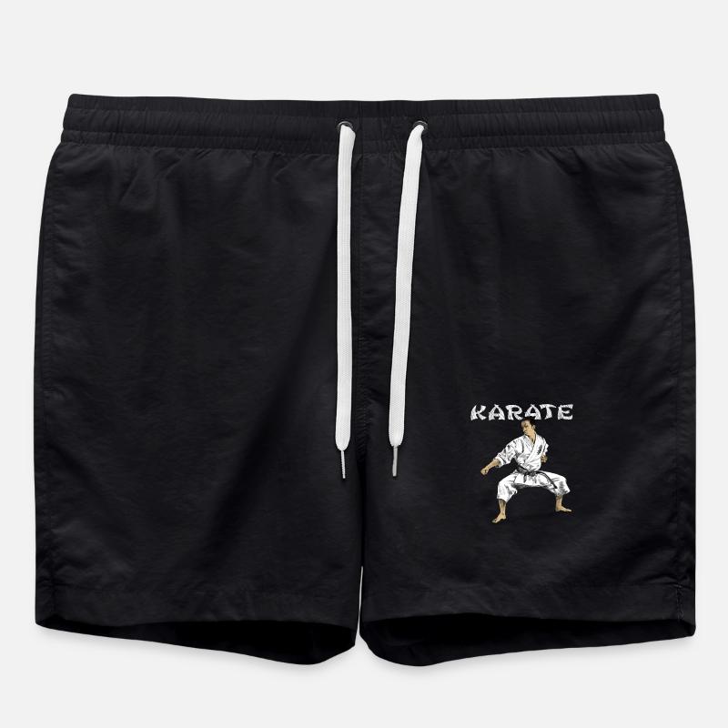 karate - Swim Trunks - black