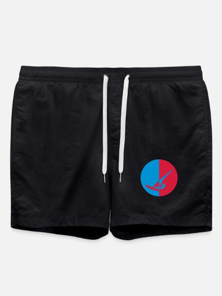 Windsurfen / Windsurfer / Windsurf / Windsurfing - Badeshorts - Schwarz