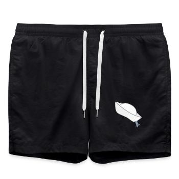 meilleur homme de mode d’été, casquette de marin - Short de bain - noir - Devant - AI Model Male 185 light (185cm)