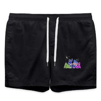 Amitié Buddy Meilleurs Amis - Short de bain - noir - Devant - AI Model Male 185 light (185cm)