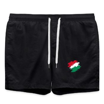 Hongrie - Short de bain - noir - Devant - AI Model Male 185 light (185cm)
