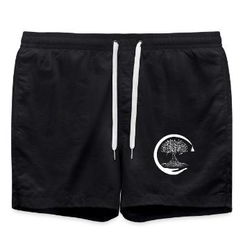 Arbre - Short de bain - noir - Devant - AI Model Male 185 light (185cm)
