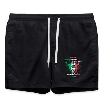 Pilote de course - Short de bain - noir - Devant - AI Model Male 185 light (185cm)