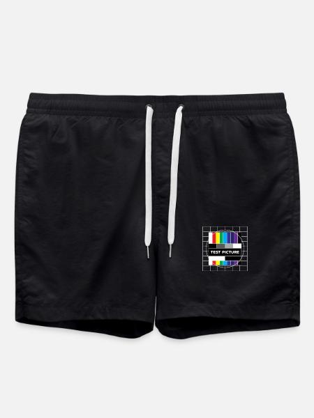 Analog Retro Old School - Badeshorts - Schwarz