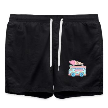 Crème glacée pour enfants - Short de bain - noir - Devant - AI Model Male 185 light (185cm)